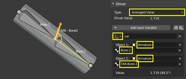 drivers panel blender animation